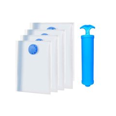 DHAO 4 Pack Vacuum Storage Bags Space Saver Bags With Hand Pump