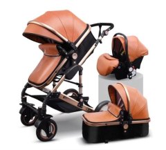 Modern 3-in-1 Multifunctional Stroller Travel System Thickened Tube-PU