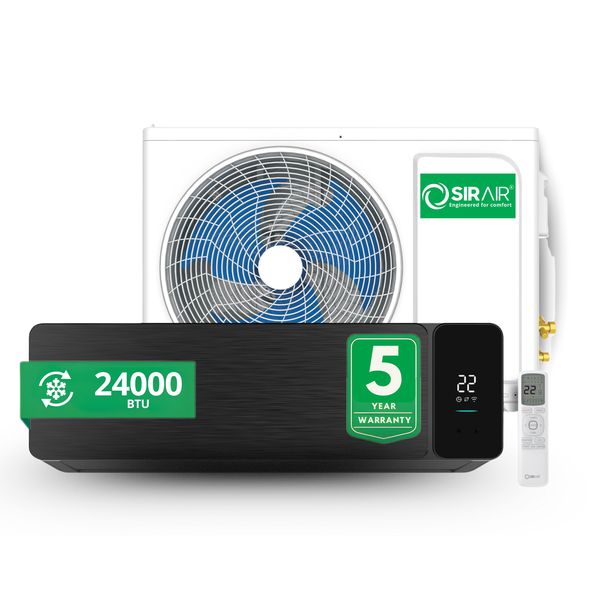 24000BTU Split Wall Air Conditioner Unit - Inverter + WiFi | Sirair Alpha
