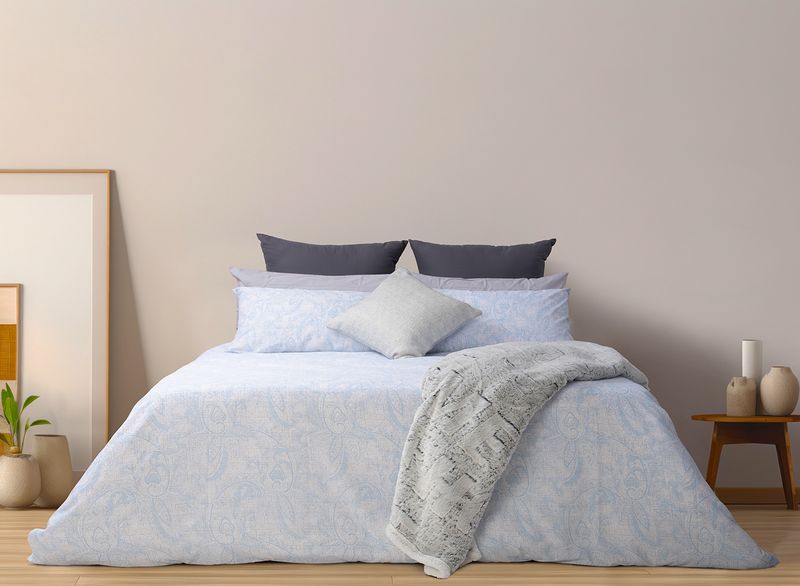 Horrockses Paisley Texture Duvet Cover Set