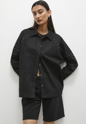 Stud Detail Demin Overshirt