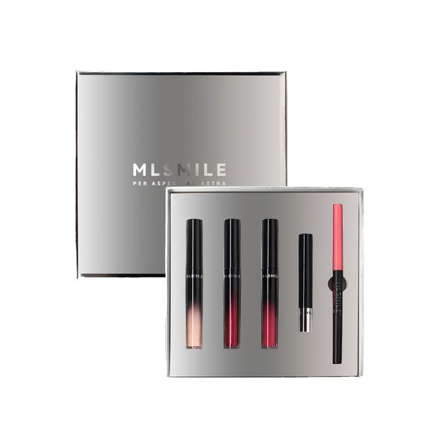Lip Glaze Set | Long-Lasting Non-Stick Cup Lip Gloss - 5 Piece