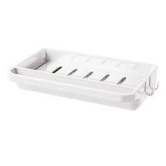 Wall-Mounted Kitchen Storage Rack with Drainage Cloth and Dishwashing Towel