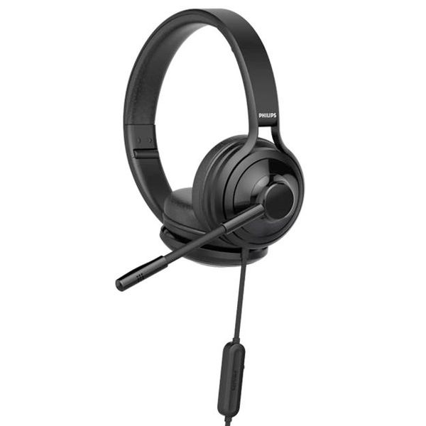Philips Headsets - 3000 USB On-Ear Headset with Mic - PC Headphones with Mic