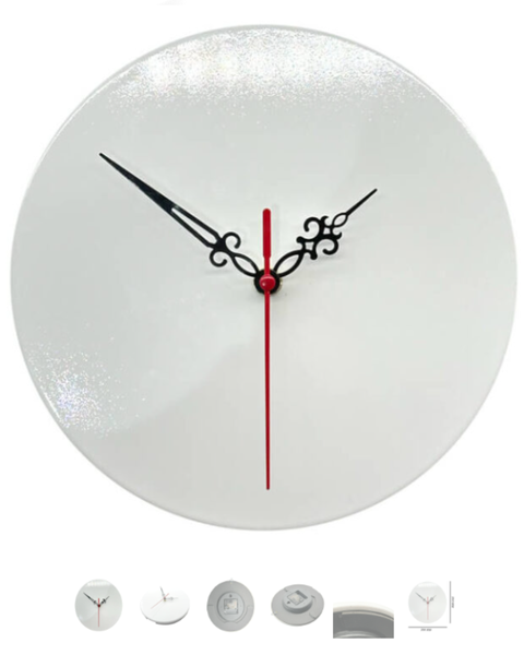 Sublimation Blank Ceramic Clock - 2 Pack