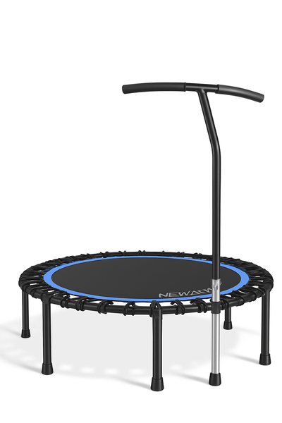 Adjustable Handrail Indoor Rebounder Trampoline for Home Fitness