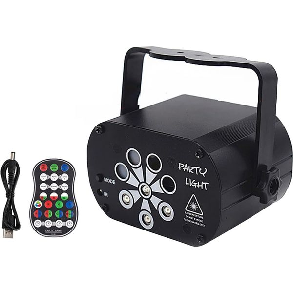 Party DJ Disco Light - Sound Activated 120 Patterns RGB Projector