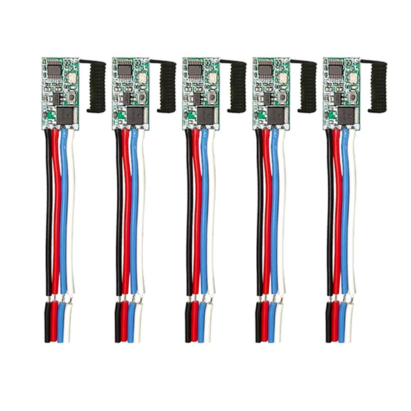 Remote Control Switch 1 Ch Rf Relay Receiver Led Light Diy Kit