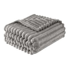 Multifunctional Rabbit Plush Blanket - 150cm x 200 cm - Light Grey
