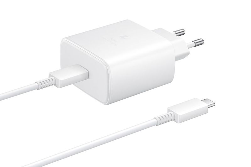 45W Charger &amp; Usb-C To-Type-c Cable White