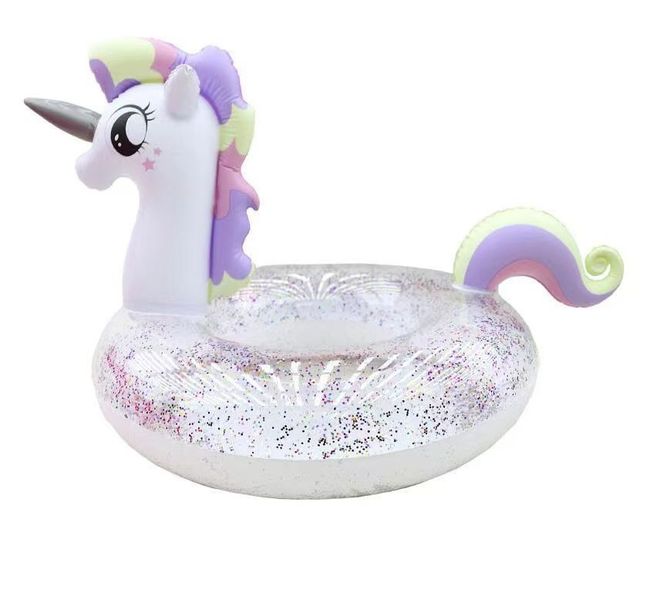 Inflatable Pool Float Swimming Ring - Glitter Sequin -120cm
