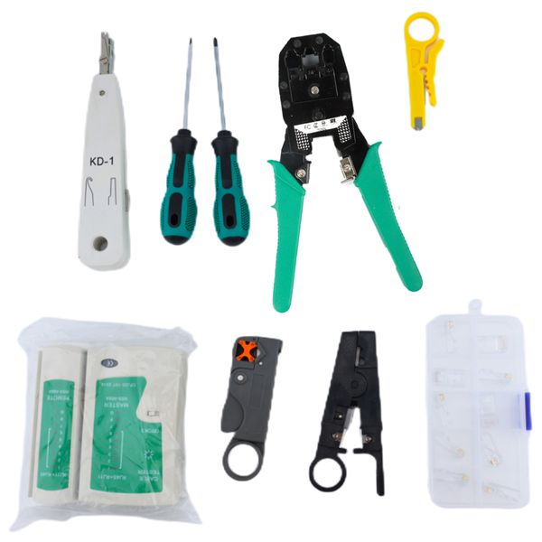 11PCS Network tool kit Home network cable pliers combination kit