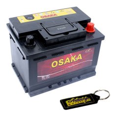 Osaka 622 Car Battery - 12V - 55Ah - Normal Terminal &amp; Gel Key Holder