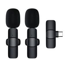 Wireless Lavalier Microphone Compatible with iPhone iPad Android Devices