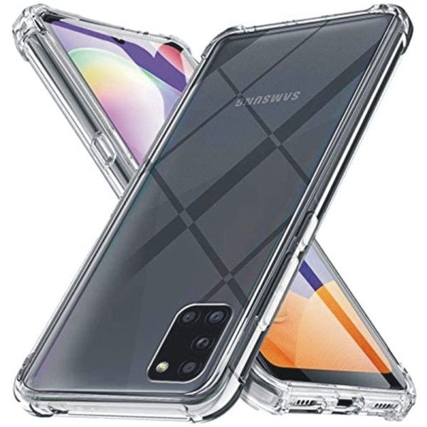 World Choice Shockproof TPU Clear Pouch Gel Case for Samsung Galaxy A31