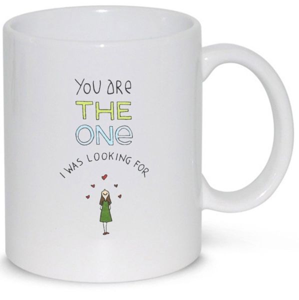 You Are The One Anniversary Valentine Boyfriend Girlfriend Gift Mug
