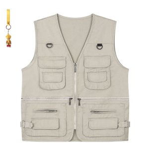 Multi Pocket Breathable Vest Coat