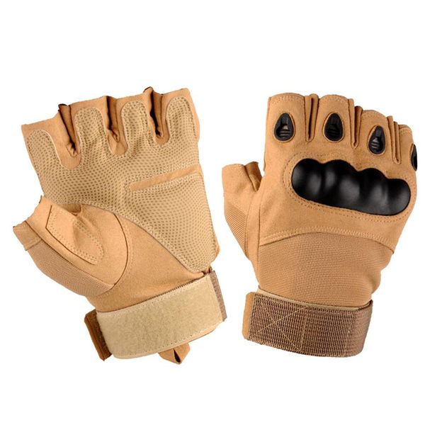 Tactical Gloves Military Rubber Hard Knuckle Gloves - Black