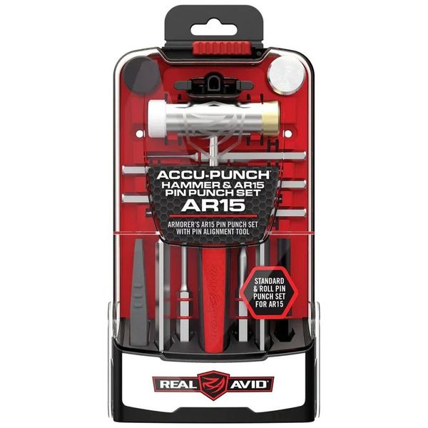 Real Avid AR-15 Accu-Punch Hammer &amp; Roll Pin Punch Kit with Case