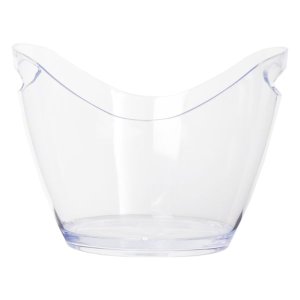 Bar Butler Wine Bucket Oval Clear Ps Plastic, 4lt