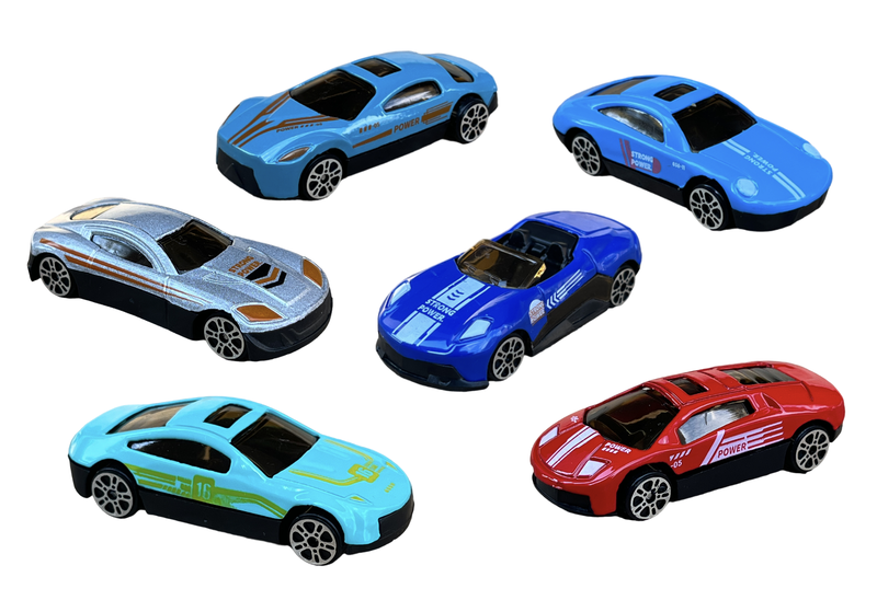 Die-Cast Mini Motor Mania: 6-Pack of Speed Demons for Indoor / Outdoor FUN!