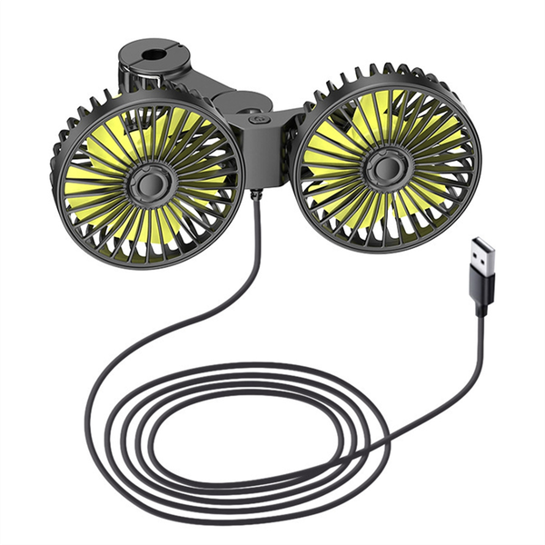 Usb Car Cooling Fans for Backseat Dual Head Car Compatible with Universal
