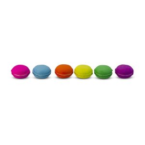Khoki - Erasers - Macaroon - Assorted Colours - Rubber - 6 Piece
