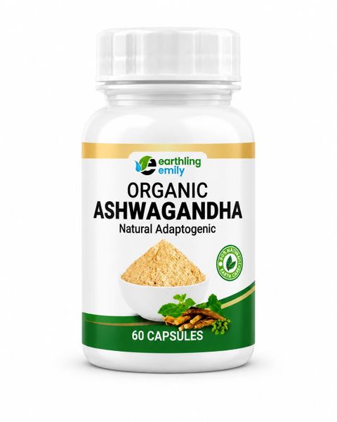 Earthling Emily Organic Ashwagandha 60 Capsules