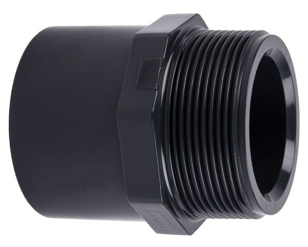 Bulk Pack x 3 BSP Solvent Male Adaptor - 75X90X2-1/2