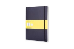 Moleskine Soft Black Extra Large Squared Notebook - 19 x 25cm