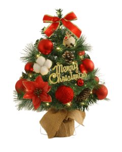 45cm Pre-Lit Tabletop Tree | Perfect Christmas Gift for Office &amp; Home