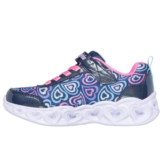 Skechers Kids - Heart Lights - Navy Mint