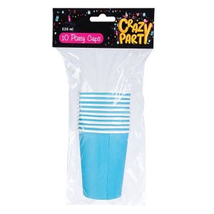 Party Cups - 10 Piece - Light Blue - 220ml - 30 Pack