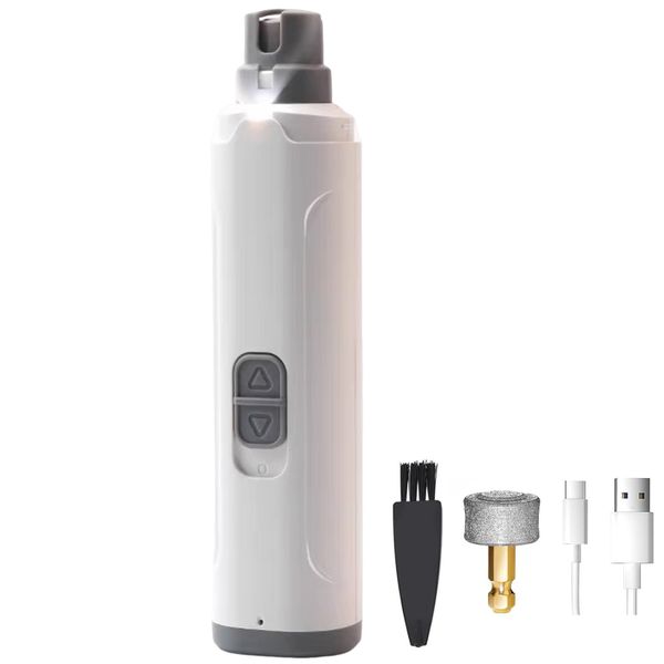 Pet Nail Grinder Electric for Dog &amp; Cat Rechargeable Nail Trimmer 2-Speed