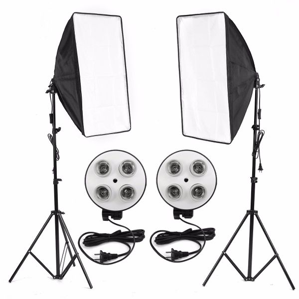 DW Professional Photography Soft Box Light 4 Socket Set Of 2