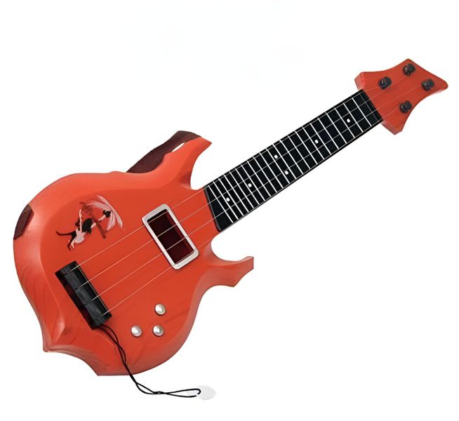 Kids Toys- Red 49cm Musical String Guitar for Kids