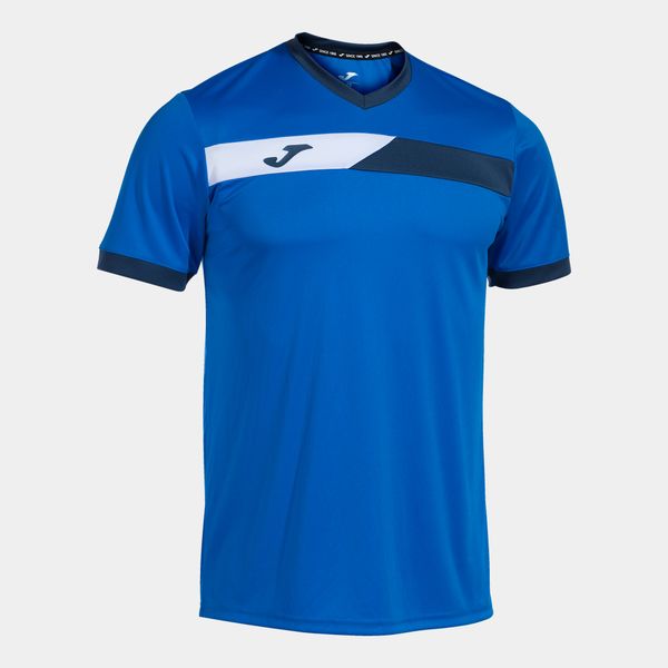 Joma Men's Court Short Sleeve T-Shirt- Royal Navy
