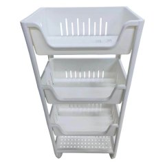 4 Tier Vegetable Rack With Wheels Provided