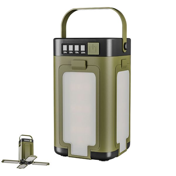 Solar Rechargeable Camping Lantern Portable Waterproof Camping LED Lamp