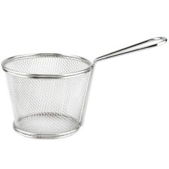 Mini Deep Fry Basket Stainless Steel Net Round - 10cm