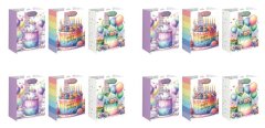 12 Piece Birthday Gift Packaging Bags Set - 32 x 42 x 11.5cm.