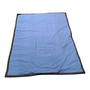 Gift Emporium Blue Check Pattern Cotton Picnic Blanket