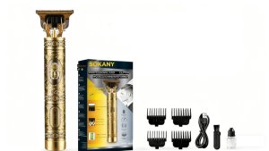 Sokany SK-LF-9981 Retro Hair Clipper, USB Rechargeable Trimmer