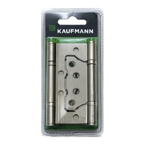 Kaufmann Flush Hinge Steel 100mm Satin Nickel (Pair)