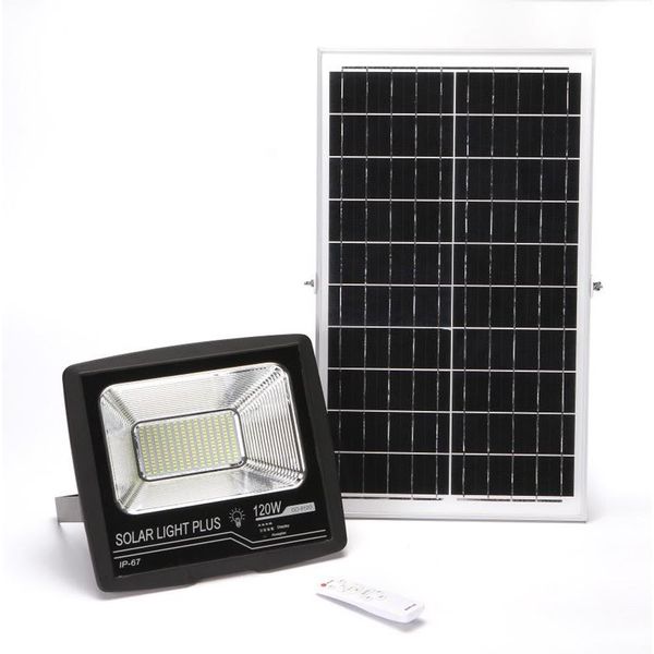 120W Solar LED Flood Light with Remote Control