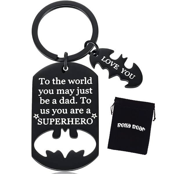 Father's Day Keychain - You are my Superhero "DAD