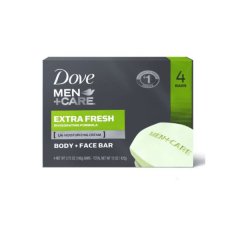 Dove Men Skin Cleansing Bar Extra Fresh 4 Pack 100g