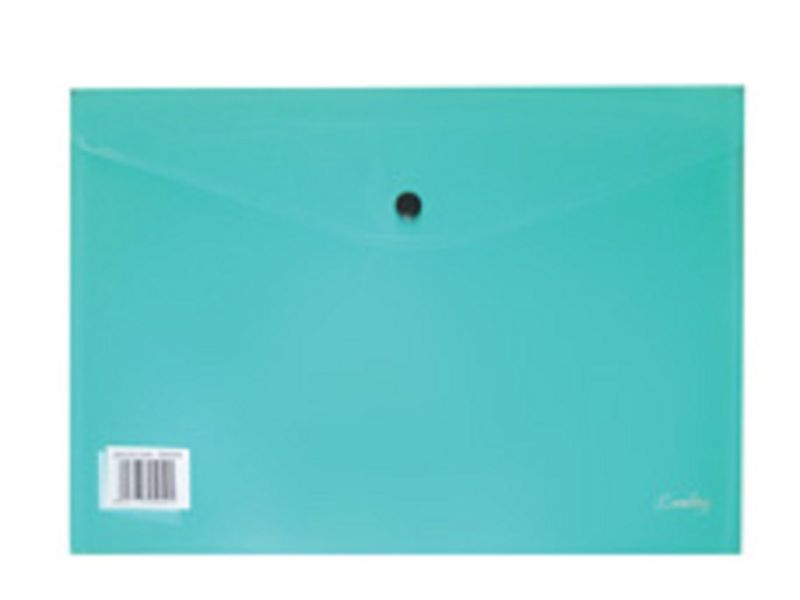 Croxley A4 Document Envelope with Button - Green (Pack of 12)