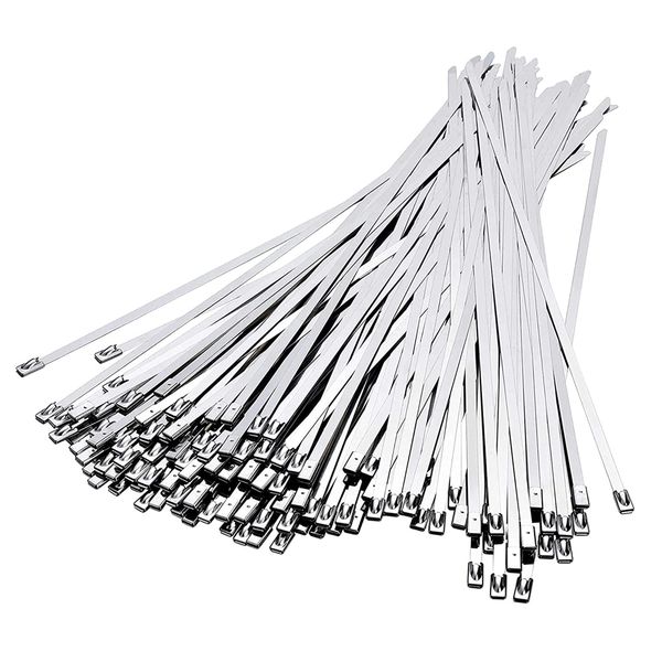 Tool DIY Multifunctional Durable Stainless Steel Cable Tie Set of 50(300mm)