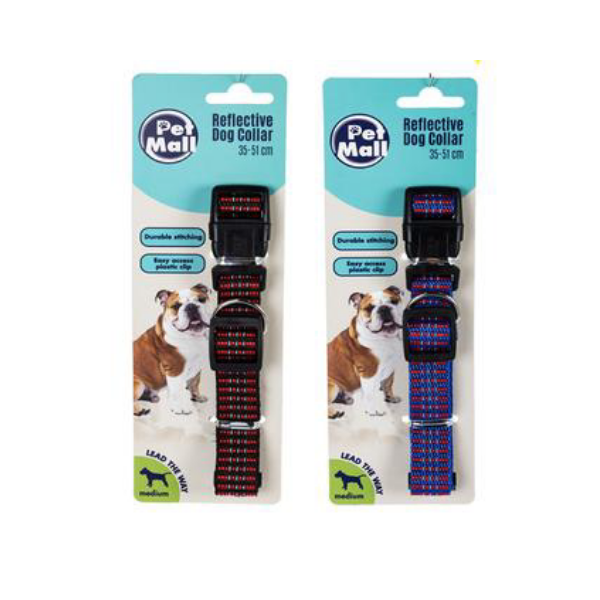 Pet Mall Collars- Reflective collar Medium